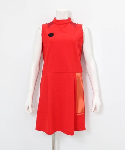 archivio(アルチビオ)の「<LADIES>シアー切替撥水ノースリワンピース(ワンピース・レディース・ブラック/ホワイト/レッド・M/S/L)」の6枚目の写真