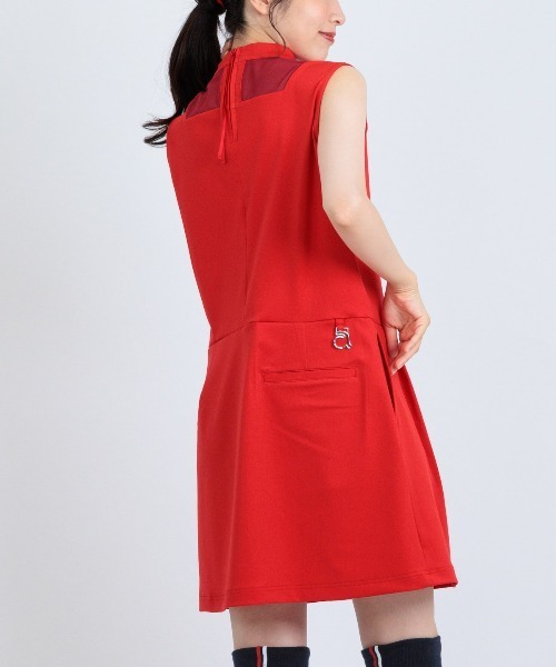archivio(アルチビオ)の「<LADIES>シアー切替撥水ノースリワンピース(ワンピース・レディース・ブラック/ホワイト/レッド・M/S/L)」の16枚目の写真
