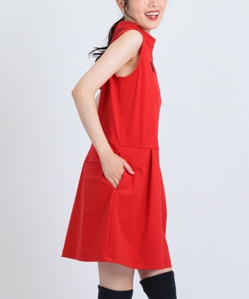 archivio(アルチビオ)の「<LADIES>シアー切替撥水ノースリワンピース(ワンピース・レディース・ブラック/ホワイト/レッド・M/S/L)」の18枚目の写真