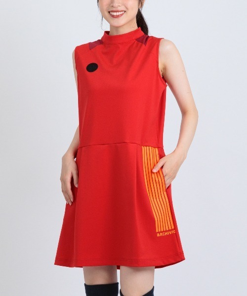 archivio(アルチビオ)の「<LADIES>シアー切替撥水ノースリワンピース(ワンピース・レディース・ブラック/ホワイト/レッド・M/S/L)」の19枚目の写真