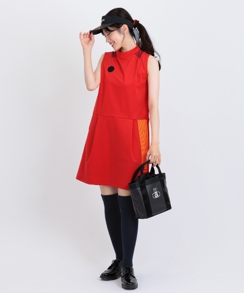 archivio(アルチビオ)の「<LADIES>シアー切替撥水ノースリワンピース(ワンピース・レディース・ブラック/ホワイト/レッド・M/S/L)」の22枚目の写真