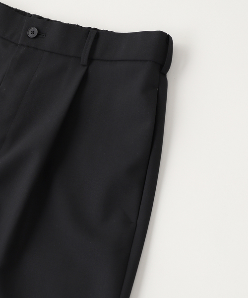 ATON（エイトン）の「ATON（エイトン）WOOL TROPICAL LOOSE FIT PANTS（スラックス・メンズ・チャコールグレー/ブラック・2/4/6）」の4枚目の写真