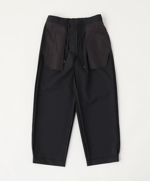 ATON（エイトン）の「ATON（エイトン）WOOL TROPICAL LOOSE FIT PANTS（スラックス・メンズ・チャコールグレー/ブラック・2/4/6）」の7枚目の写真