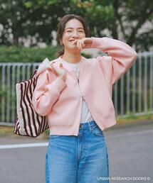 URBAN RESEARCH DOORS | 『UR TECH Renew Knit』VネックZIPカーディガン(カーディガン/ボレロ)