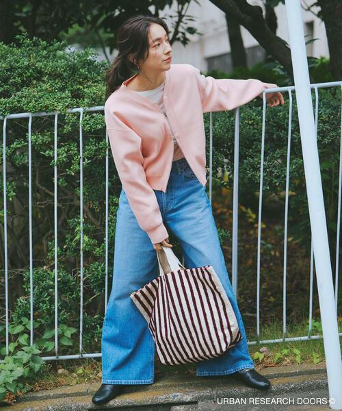 URBAN RESEARCH DOORS（アーバンリサーチドアーズ）の「『UR TECH Renew Knit』VネックZIPカーディガン（カーディガン/ボレロ・レディース・ピンク/ネイビー/グリーン系その他/オフホワイト・FREE）」の16枚目の写真