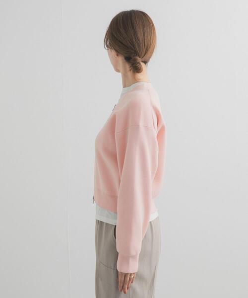 URBAN RESEARCH DOORS（アーバンリサーチドアーズ）の「『UR TECH Renew Knit』VネックZIPカーディガン（カーディガン/ボレロ・レディース・ピンク/ネイビー/グリーン系その他/オフホワイト・FREE）」の22枚目の写真