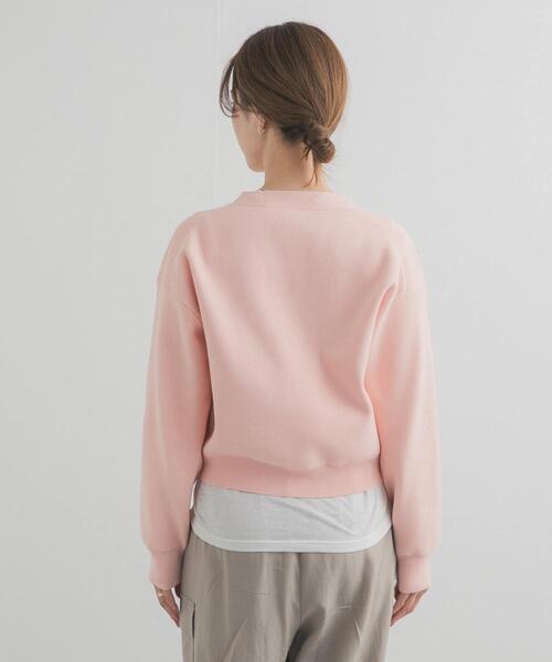 URBAN RESEARCH DOORS（アーバンリサーチドアーズ）の「『仁村紗和さん着用』『UR TECH Renew Knit』VネックZIPカーディガン（カーディガン/ボレロ・レディース・ピンク/ネイビー/グリーン系その他/オフホワイト・FREE）」の19枚目の写真