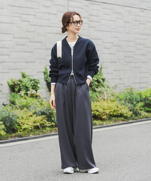 ZARD カーディガン セール】『仁村紗和さん着用』『UR TECH Renew Knit』VネックZIP