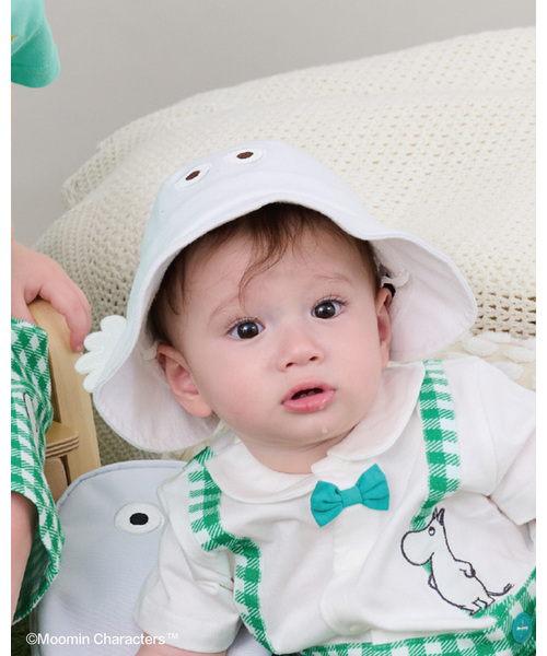 kladskap(クレードスコープ)の「【MOOMIN】ニョロニョロハット【UVカット】(その他ベビーウェア・キッズ・オフホワイト・46-48cm)」の1枚目の写真