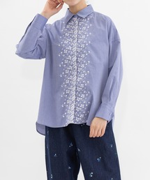 フロント刺繍オーバーサイズシャツ