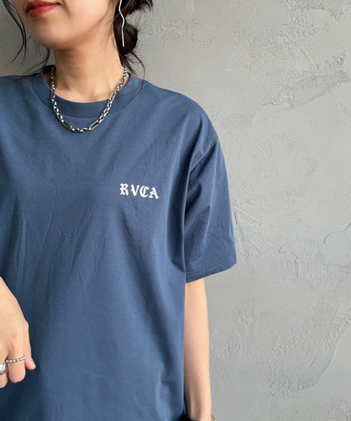 RVCA（ルーカ）の「[RVCA/ルーカ] BACK SIDE OE ARCH SFST バックプリント ショートスリーブＴシャツ（Tシャツ/カットソー・レディース・ブラック/ブルー/ホワイト・M/XL/L）」の7枚目の写真