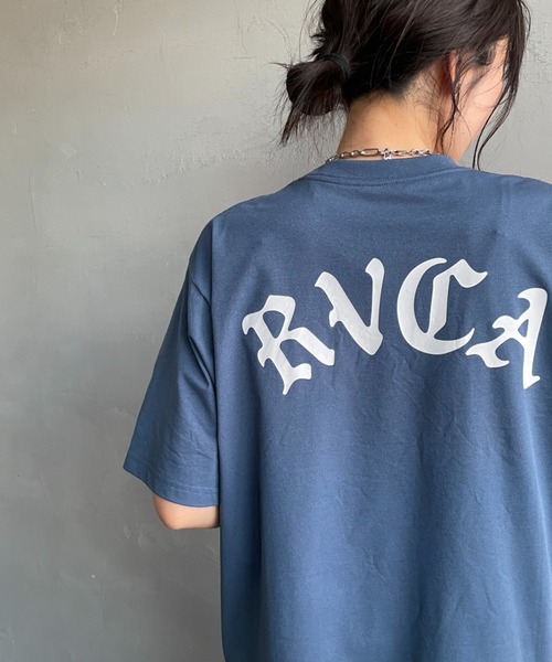 RVCA（ルーカ）の「[RVCA/ルーカ] BACK SIDE OE ARCH SFST バックプリント ショートスリーブＴシャツ（Tシャツ/カットソー・レディース・ブラック/ブルー/ホワイト・M/XL/L）」の8枚目の写真