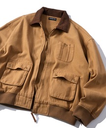 おしゃれスタ（オシャレスタ）の「ヴィンテージライク デニム/ダック ショートブルゾン レディース メンズ（デニムジャケット）」