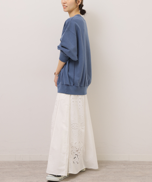 JOURNAL STANDARD relume（ジャーナルスタンダード　レリューム）の「［26SS新作］カットワークエンブロイダリースカート（スカート・レディース・ブラック/アイボリー・FREE）」の13枚目の写真