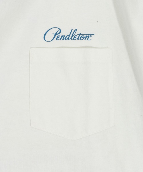PENDLETON（ペンドルトン）の「【PENDLETON(ペンドルトン)】別注バックプリントTシャツ26SS（Tシャツ/カットソー・メンズ・ブルー/オフホワイト/チャコール/アイボリー/ホワイト・MEDIUM/LARGE）」の6枚目の写真