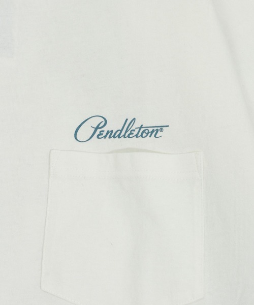 PENDLETON（ペンドルトン）の「【PENDLETON(ペンドルトン)】別注バックプリントTシャツ26SS（Tシャツ/カットソー・メンズ・ブルー/オフホワイト/チャコール/アイボリー/ホワイト・MEDIUM/LARGE）」の8枚目の写真