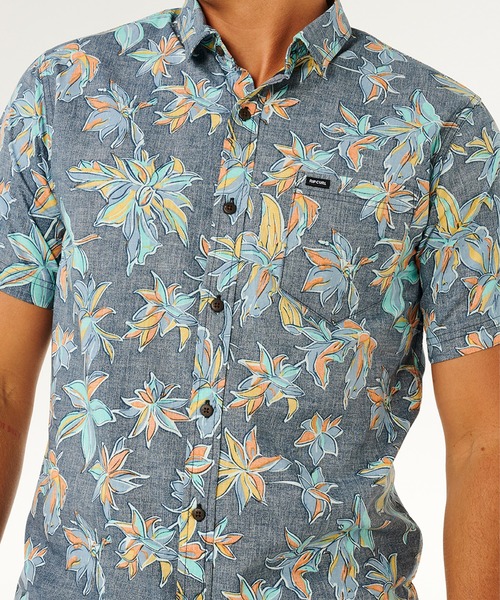 rip curl（リップカール）の「RIP CURL/リップカール 半袖シャツ 06KMSH（シャツ/ブラウス・メンズ・ブラック系/ネイビー系/ホワイト系・M/S/L）」の14枚目の写真