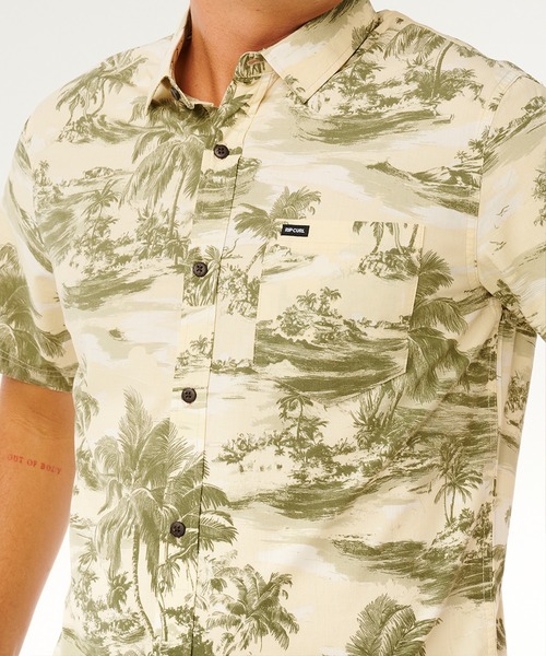 rip curl（リップカール）の「RIP CURL/リップカール 半袖シャツ 06KMSH（シャツ/ブラウス・メンズ・ブラック系/ネイビー系/ホワイト系・M/S/L）」の6枚目の写真