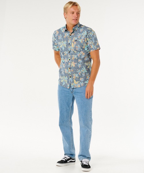 rip curl（リップカール）の「RIP CURL/リップカール 半袖シャツ 06KMSH（シャツ/ブラウス・メンズ・ブラック系/ネイビー系/ホワイト系・M/S/L）」の15枚目の写真