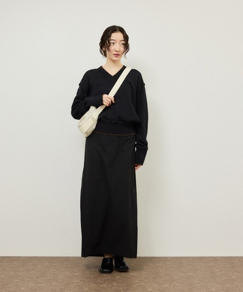 ADAM ET ROPE'（アダムエロペ）の「フォルムメッシュショルダーバッグ（ショルダーバッグ・レディース・ブラック/オフホワイト・FREE）」の5枚目の写真