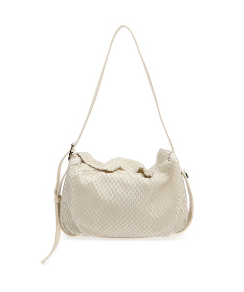 ADAM ET ROPE'（アダムエロペ）の「フォルムメッシュショルダーバッグ（ショルダーバッグ・レディース・ブラック/オフホワイト・FREE）」の7枚目の写真