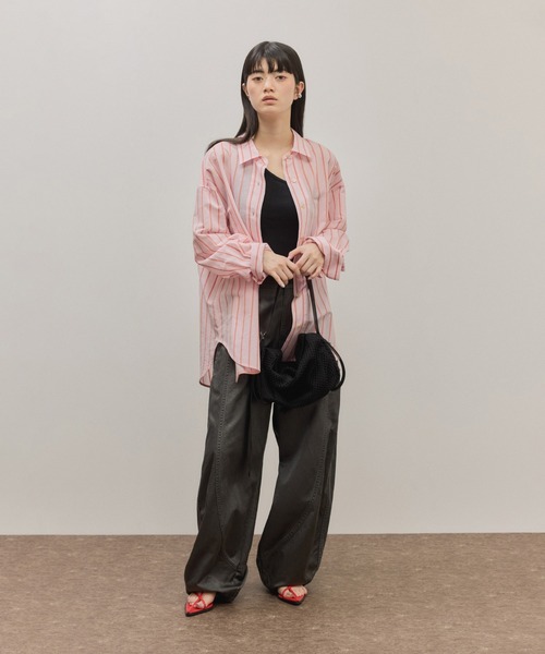 ADAM ET ROPE'(アダムエロペ)の「フォルムメッシュショルダーバッグ(ショルダーバッグ・レディース・ブラック/オフホワイト・FREE)」の19枚目の写真