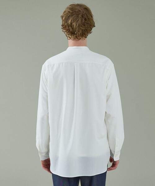 ABAHOUSE（アバハウス）の「Vネック スキッパーシャツ / バンドカラー（シャツ/ブラウス・メンズ・グリーン系その他/ダークネイビー/ブラウン/ホワイト・48/46/44）」の8枚目の写真