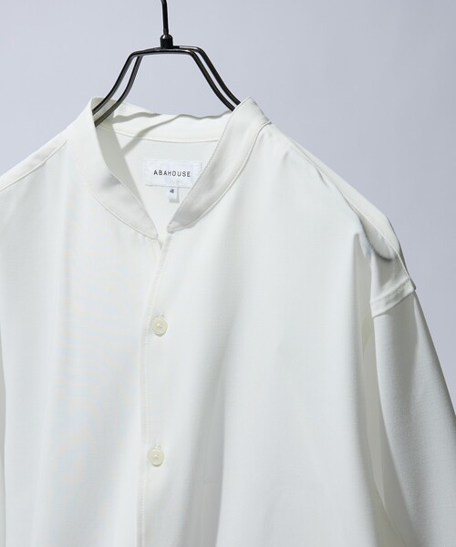 ABAHOUSE（アバハウス）の「Vネック スキッパーシャツ / バンドカラー（シャツ/ブラウス・メンズ・グリーン系その他/ダークネイビー/ブラウン/ホワイト・48/46/44）」の13枚目の写真