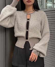 &g'aime | 【&ｇ'aime 】MIXヤーンカーディガン　Mixed Yarn Cardigan(カーディガン/ボレロ)