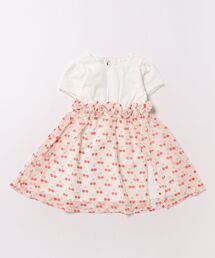 nino | フラワー&チェリープリント ワンピース(ワンピース)