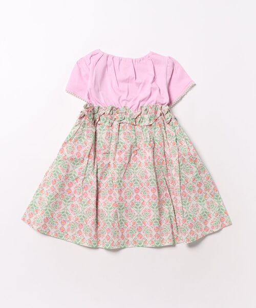 nino（ニノ）の「フラワー&チェリープリント　ワンピース（ワンピース・キッズ・ホワイト/ピンク・100cm/110cm/120cm）」の3枚目の写真