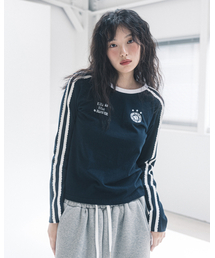 W LLF UNIFORM L/S TEE(NAVY)