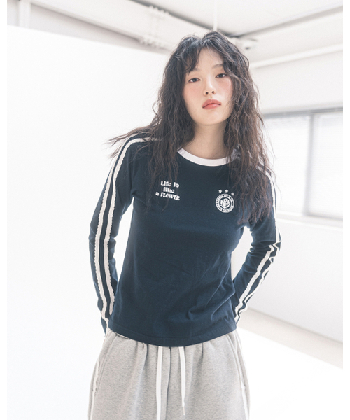 HAVISM（ヘビズム）の「W LLF UNIFORM L/S TEE(NAVY)（Tシャツ/カットソー・レディース・その他・ONE SIZE）」の2枚目の写真