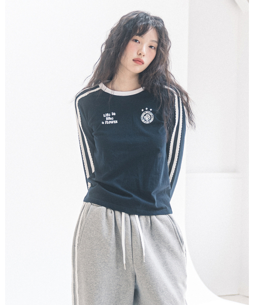 HAVISM（ヘビズム）の「W LLF UNIFORM L/S TEE(NAVY)（Tシャツ/カットソー・レディース・その他・ONE SIZE）」の4枚目の写真