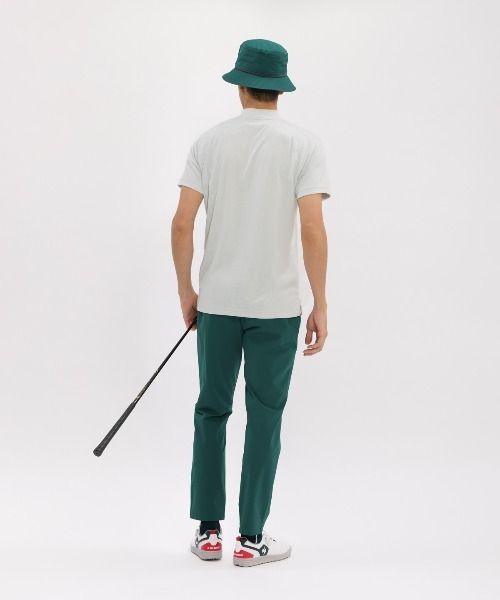 le coq sportif GOLF(ルコックスポルティフゴルフ)の「【le coq sportif GOLF】吸汗速乾/消臭/UV CUT(UPF30)/ストレッチ チェックジャカード半袖モックネックシャツ ゴルフウェア(Tシャツ/カットソー・メンズ・ネイビー/グレー/ブラック・3L/L/M/XL)」の11枚目の写真