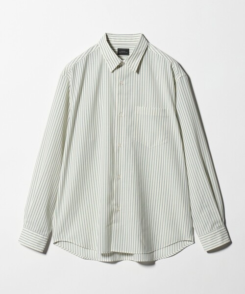 green label relaxing(グリーンレーベルリラクシング)の「ウォッシャブル トロ パターン ジャストルーズ シャツ -ストレッチ-(シャツ/ブラウス・メンズ・ネイビー/ベージュ/ダークブラウン/オフホワイト・S/XL/M/L)」の8枚目の写真