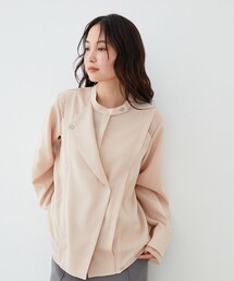 【新作|ZOZO限定|復刻】シアーレイヤーブラウス|秋服/オフィスカジュアル/オケージョン/長袖/ウォッシャブル/UVカット/吸水速乾/通気性/防シワ