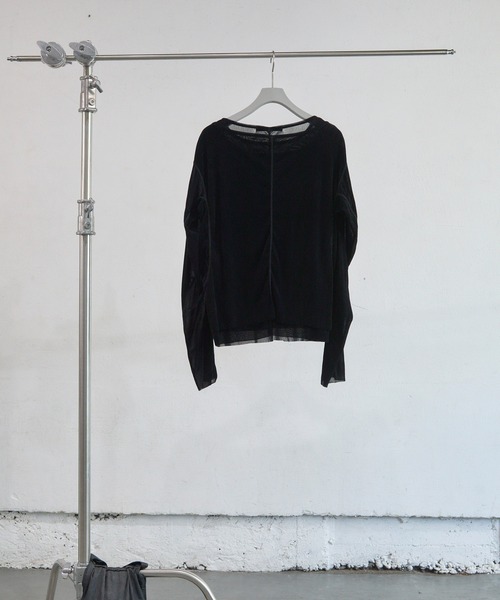 NVRFRGT（ネヴァーフォーゲット）の「DOUBLE LAYERED LONG SLEEVE T-SHIRT（Tシャツ/カットソー・メンズ・アイボリー/ブラック・1/2/3）」の6枚目の写真