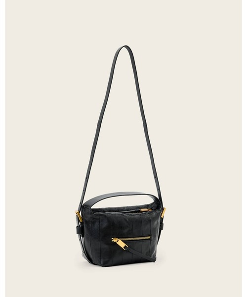 ALLSAINTS（オールセインツ）の「VEGA LEATHER PANEL GRAB BAG | VEGA レザー パネル グラブ バッグ（ショルダーバッグ・レディース・ブラック・ONE SIZE）」の4枚目の写真