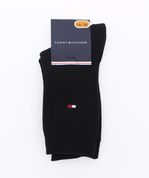 TOMMY HILFIGER(トミーヒルフィガー)の「RIB SOCKS(ソックス/靴下・キッズ・ホワイト/ブラック/ネイビー・18/14/22/16/20)」の9枚目の写真