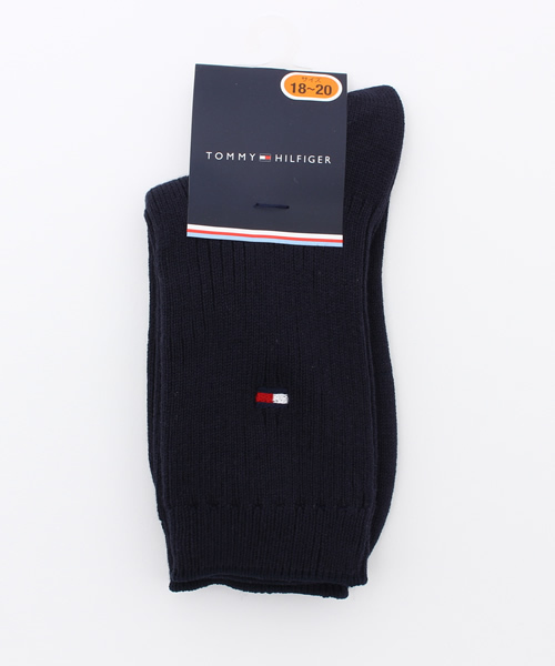 TOMMY HILFIGER(トミーヒルフィガー)の「RIB SOCKS(ソックス/靴下・キッズ・ホワイト/ブラック/ネイビー・18/14/22/16/20)」の7枚目の写真