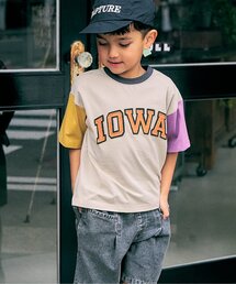 【リンク】ロゴアップリケ半袖Tシャツ