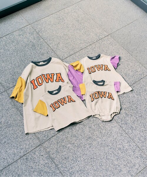 F.O.KIDS（エフオーキッズ）の「【リンク】ロゴアップリケ半袖Tシャツ（Tシャツ/カットソー・キッズ・ミント/チャコール/オフホワイト/レッド/レインボー/ネイビー・130/120/110/100/90/80/160/150/140）」の10枚目の写真