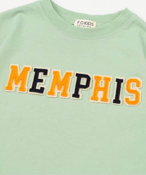 F.O.KIDS（エフオーキッズ）の「【リンク】ロゴアップリケ半袖Tシャツ（Tシャツ/カットソー・キッズ・ミント/チャコール/オフホワイト/レッド/レインボー/ネイビー・130/120/110/100/90/80/160/150/140）」の18枚目の写真