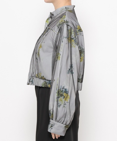 HARE（ハレ）の「2WAYフラワーシアーレイヤーブルゾン(HARE)（ブルゾン・レディース・ホワイト/ブラック・FREE）」の22枚目の写真