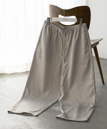 Firsthand（ファーストハンド）の「Firsthand ファーストハンド スピンドル ストライプ イージー ワイドパンツ   セットアップ対応（その他パンツ）」