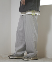 Firsthand（ファーストハンド）の「Firsthand/ファーストハンド スピンドル ストライプ イージー ワイドパンツ / セットアップ対応（その他パンツ）」