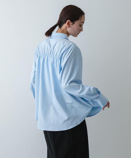 SENSE OF PLACE by URBAN RESEARCH（センスオブプレイスバイアーバンリサーチ）の「シャーリングデザインシャツ（シャツ/ブラウス・レディース・ライトブルー/オフホワイト/ピンク・ONE）」の16枚目の写真
