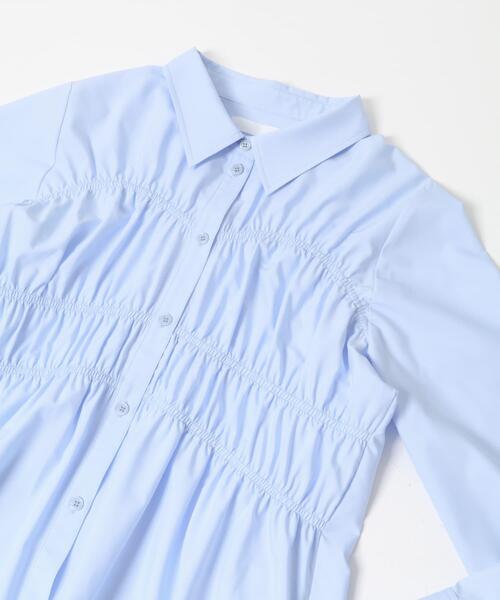 SENSE OF PLACE by URBAN RESEARCH（センスオブプレイスバイアーバンリサーチ）の「シャーリングデザインシャツ（シャツ/ブラウス・レディース・ライトブルー/オフホワイト/ピンク・ONE）」の20枚目の写真