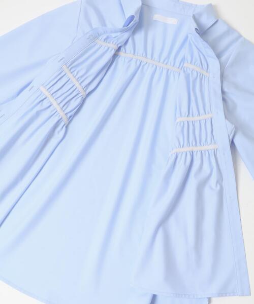 SENSE OF PLACE by URBAN RESEARCH（センスオブプレイスバイアーバンリサーチ）の「シャーリングデザインシャツ（シャツ/ブラウス・レディース・ライトブルー/オフホワイト/ピンク・ONE）」の22枚目の写真